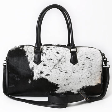 American Darling Duffle bag Beautifully Hair On Leather women Handbag